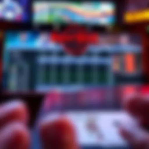 User Interface of Hard Rock Sportsbook A sleek interface of the Hard Rock Sportsbook platform