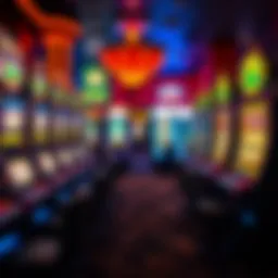 Vibrant array of slot machines at Harrah's Las Vegas