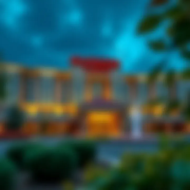 Architectural Marvel of Headwaters Resort & Casino Exterior view of Headwaters Resort & Casino showcasing its architecture