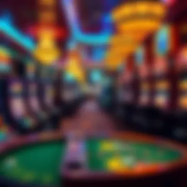 Vibrancy of the Gaming Experience at Headwaters Gaming floor filled with vibrant slot machines and gaming tables