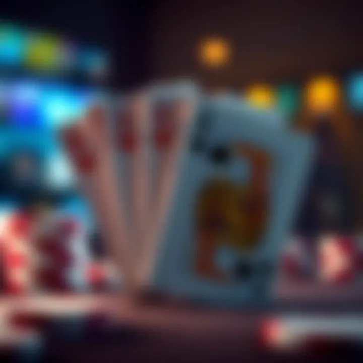 Royal Flush - The Pinnacle of Poker Hands A visual representation of the royal flush, the highest-ranking hand in poker.