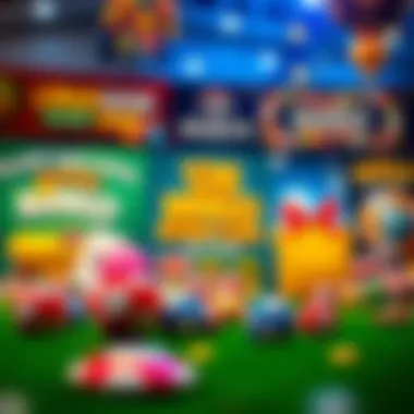 Promotional banners from different bingo websites