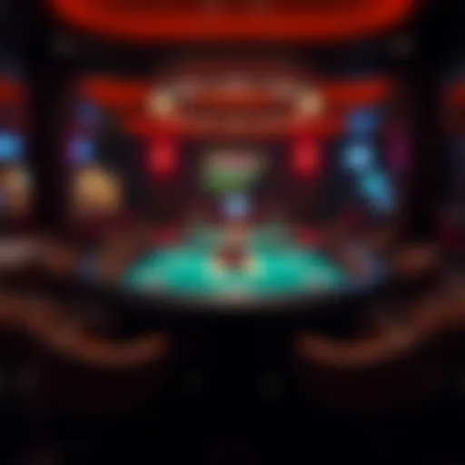 Dynamic Poker Table Lighting Dynamic poker table lighting creating an engaging atmosphere