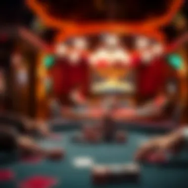 Different lighting techniques used in various poker settings