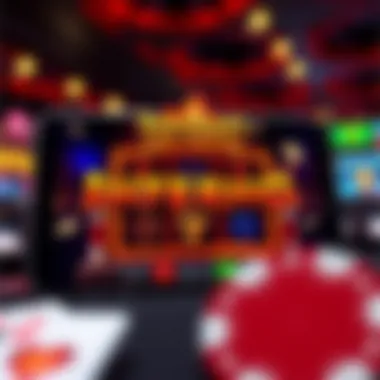 Inferno Slots App Interface Visual representation of the Inferno Slots app interface showcasing its vibrant design