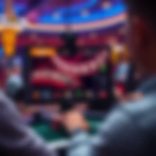 Digital interface showcasing Keno live streaming features