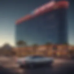 Stunning view of a Las Vegas hotel with free parking