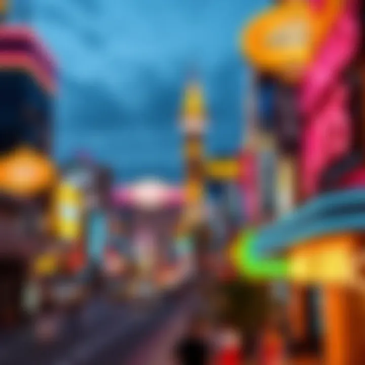 Vibrant Las Vegas Strip on March 21 A vibrant view of Las Vegas Strip during March 21 events