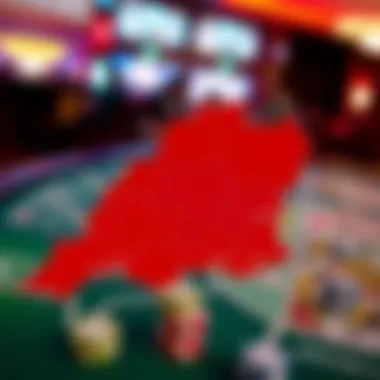 Geographic Distribution of Smoking-Allowed Casinos Map highlighting regions with casinos that allow smoking.