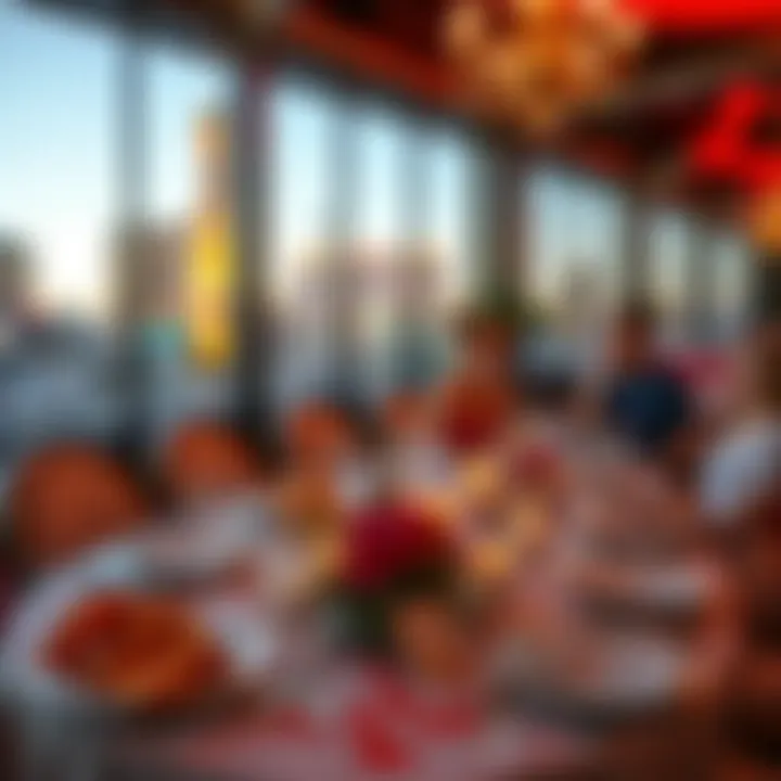 Romantic Dinner Setting in Las Vegas A beautifully arranged table set for a romantic dinner in Las Vegas, symbolizing the theme of love.