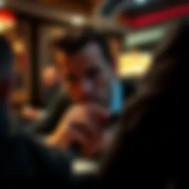 The Psychology of a Poker Player Intense focus of a player deep in thought