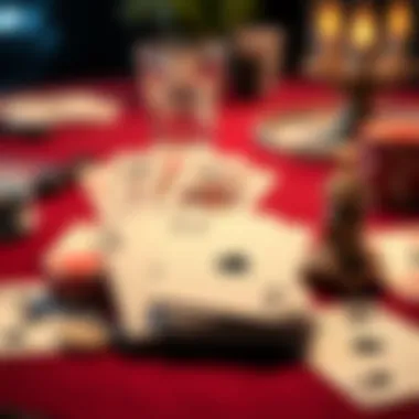 The Essence of Spades: A Deck Ready for Play A beautifully arranged deck of Spades cards with a table setting