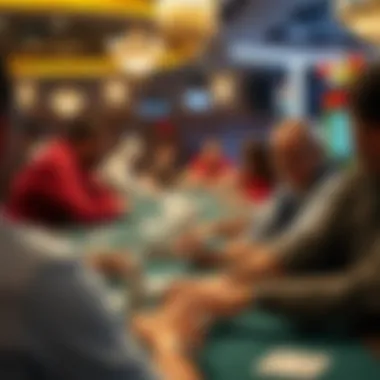 The Competitive Spirit: A Glimpse into Spades Tournaments An engaging visual of a Spades tournament in full swing