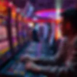 Tactical Approach to Online Slots Strategic player analyzing online slot machines