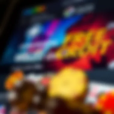 Close-up of free credit offers displayed on a gaming website