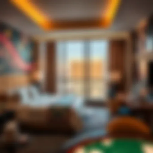 Luxurious room in an MGM hotel