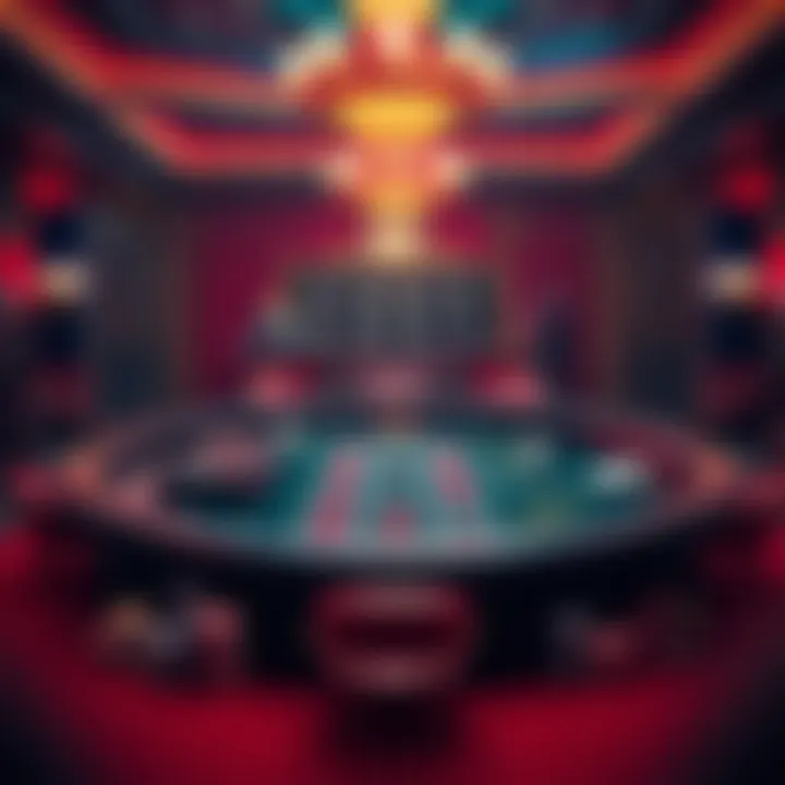 Visual representation of mini baccarat rules and gameplay.