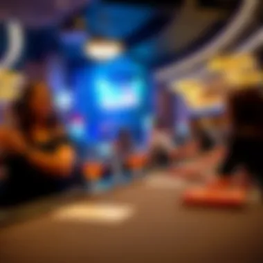 Vibrant atmosphere with guests enjoying live entertainment