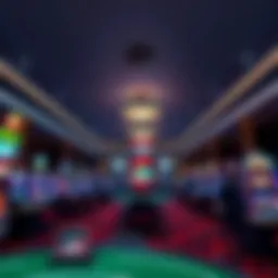 A panoramic view of the Horseshoe Casino sports betting area