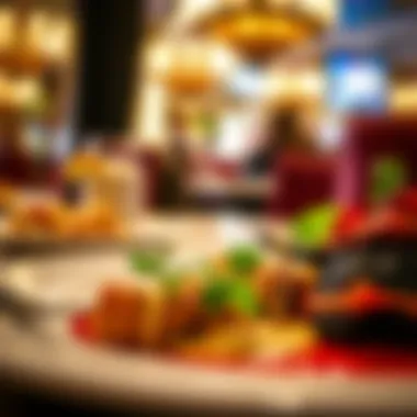 Gourmet Dining Experience Plated gourmet dish from one of the hotel’s fine dining restaurants.