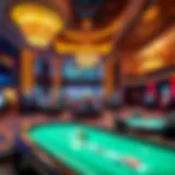 Elegant interior of a New York casino resort showcasing luxury and entertainment