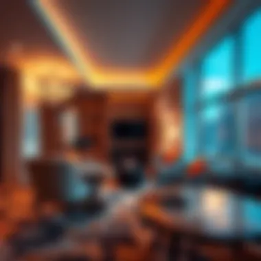 Opulent Accommodation: Inside the Suites Luxurious suite featuring contemporary design and lavish amenities