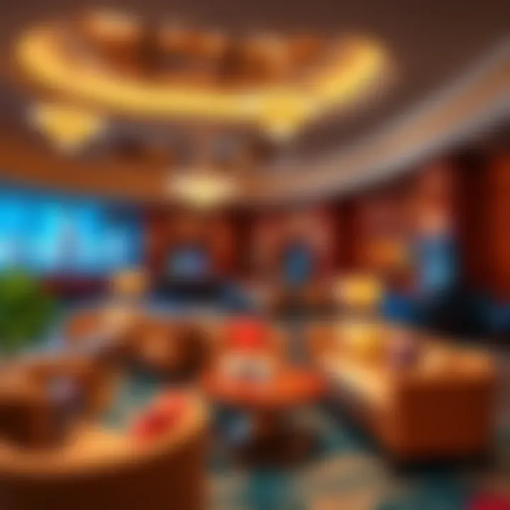 Luxurious Amenities in Pala Casino Lobby Amenities available in the Pala Casino lobby, highlighting luxury and comfort