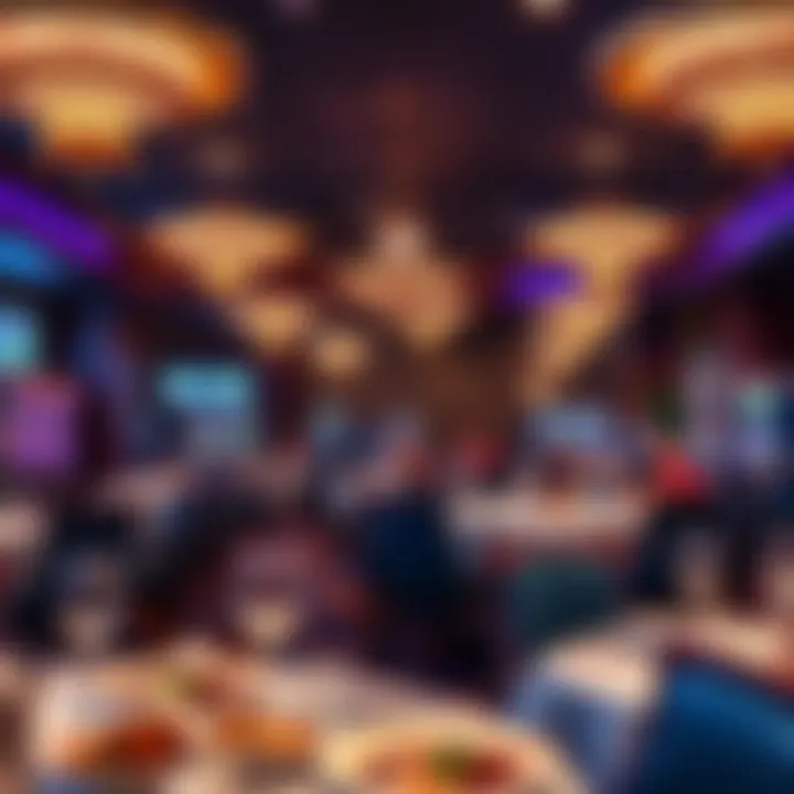 Gourmet Dining at River Casino Resort Elegant dining area showcasing exquisite culinary presentations