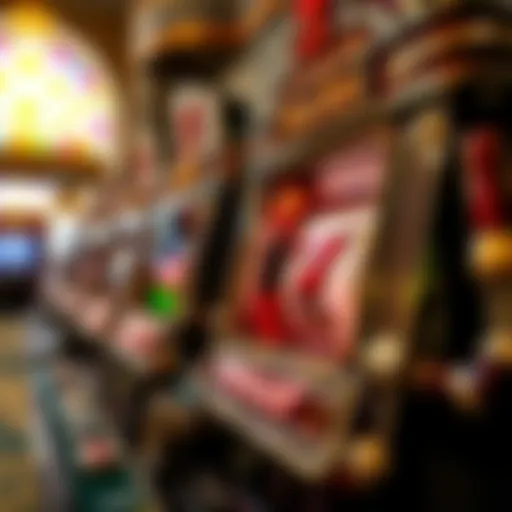 Intricate design of Rocky Gap slot machine