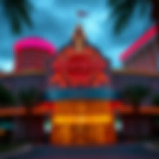 Vibrant exterior of Seminole Hard Rock Tampa