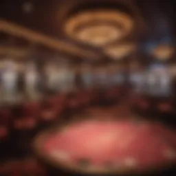 Cozy interior of a small casino showcasing vibrant decor and intimate gaming spaces.