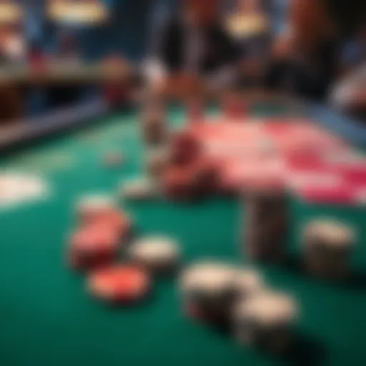 Mastering the Strategic Layout of Texas Hold'em Strategic table layout with chips and cards