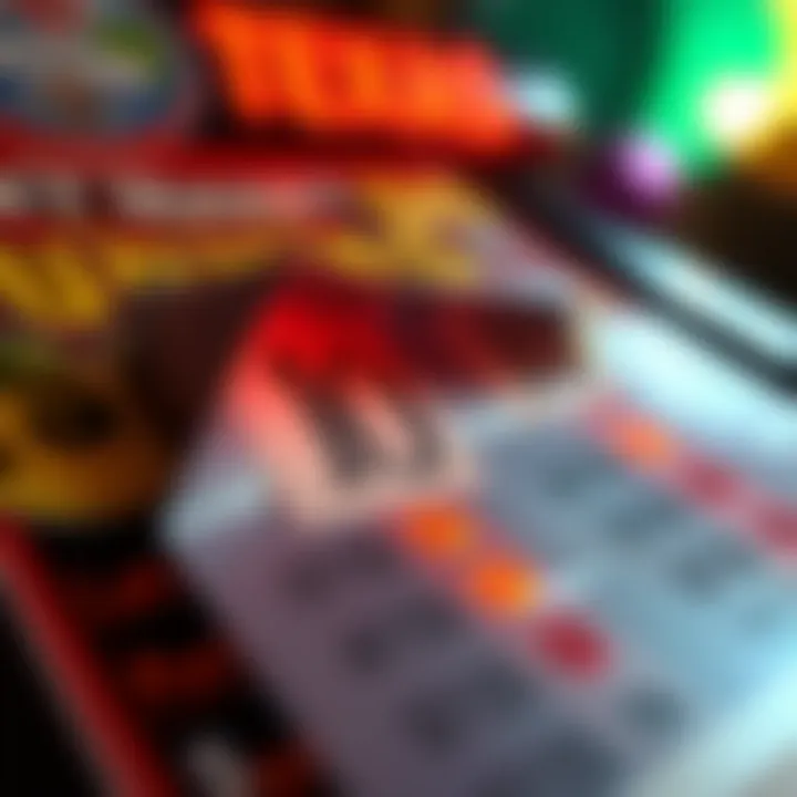 A Winning Moment: Revealing the Prize Close-up of a winning scratch-off ticket revealing prize