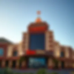 Exterior view of Texas Station Casino showcasing its unique architecture