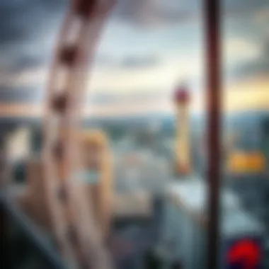 View from the High Roller observation wheel, capturing a 360-degree perspective of the Las Vegas skyline