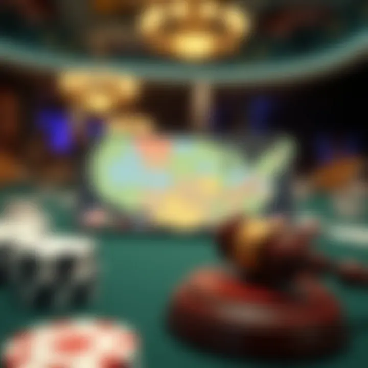 State Laws Overview on Online Gambling A digital representation of various state laws on online gambling