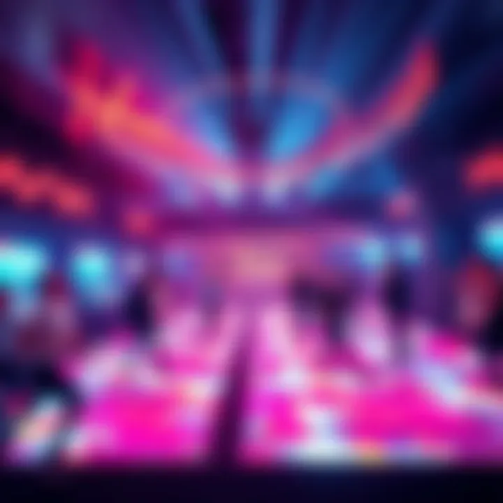 Energetic Dance Floor Experience at The One Club The club's dynamic dance floor filled with energy and excitement