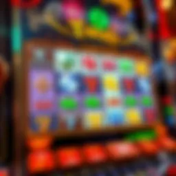 An intricate view of the Totally Puzzled slot machine interface showcasing unique symbols