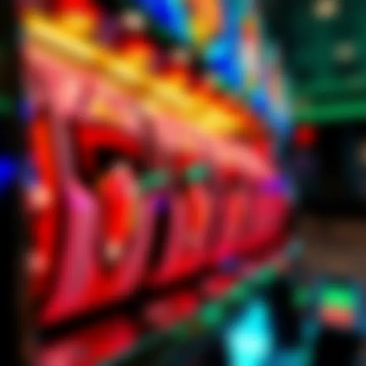 Triple Double Diamond Slot Machine Detail Close-up of Triple Double Diamond Slot Machine