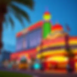 Exterior view of Tropicana Las Vegas showcasing its vibrant architecture