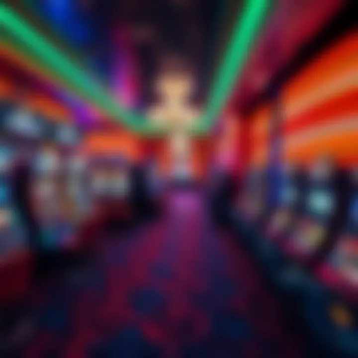 Vibrant gaming floor filled with slot machines and table games at Tropicana