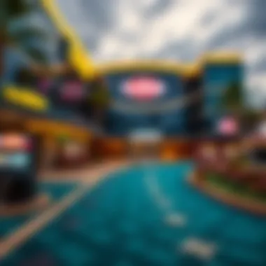 Exterior view of a modern casino in Michigan