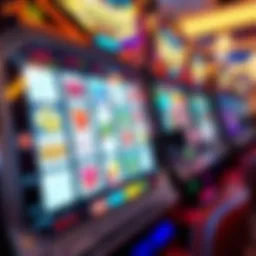 A close-up view of a modern slot machine showcasing its vibrant graphics and engaging interface.