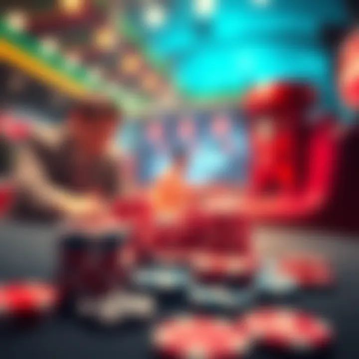 An abstract illustration symbolizing online betting strategies