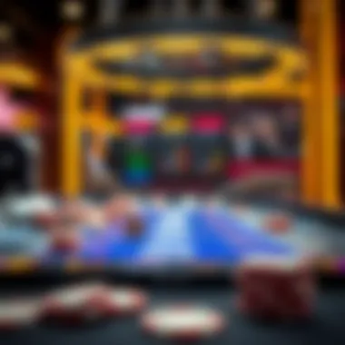 A visual representation of technology's influence on gambling