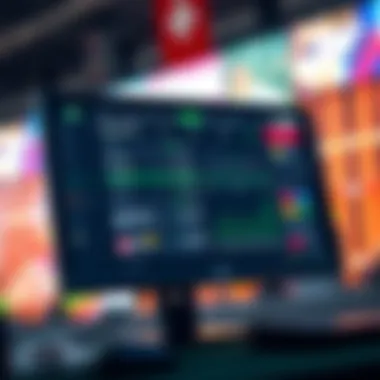 Online Betting Interface for Greyhound Racing A computer screen displaying online betting options