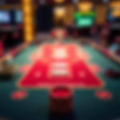 Illustration of Pai Gow Poker table layout