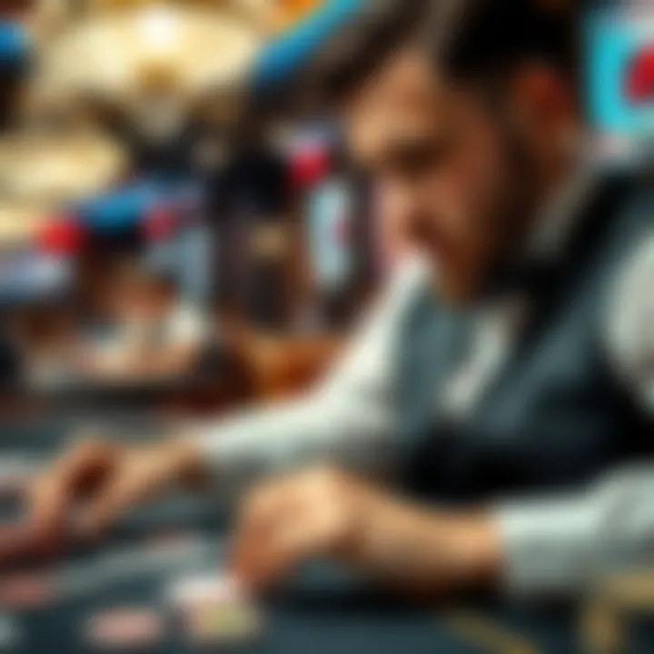 A close-up of a dealer dealing cards in a casino setting