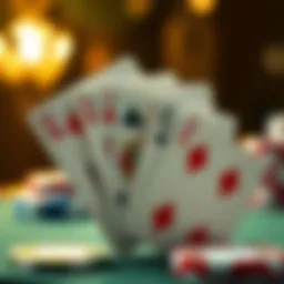 Visual representation of poker pairs in a deck of cards