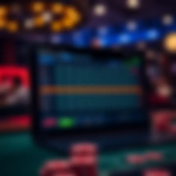 Software interface of a poker tracking tool